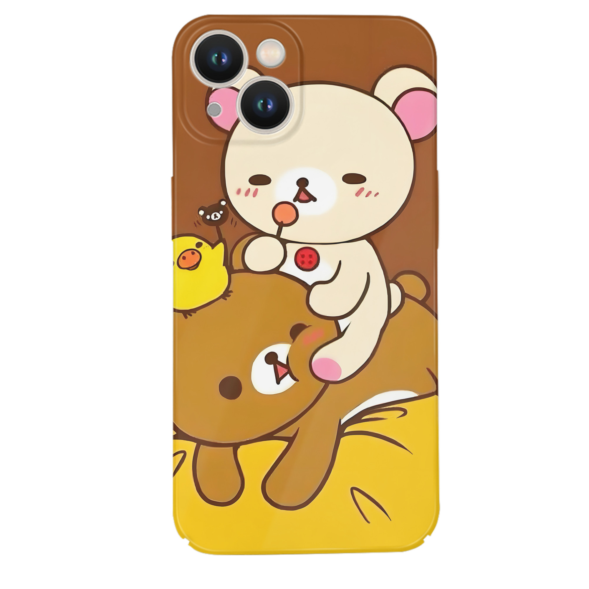 （画像用） リラックマ リラックマ キイロイトリ Rilakkuma Korilakkuma Kiiroitori 【iPhone 14シリーズ対応】ハードケース